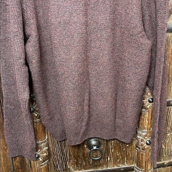 NWOT Joseph Abboud Wool Shawl Collar Sweater MenS XL Brown Heather Knit Pullover - Picture 8 of 8
